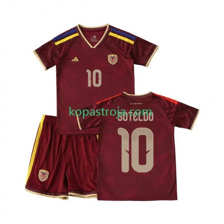 Billiga Fotbollströjor Venezuela Yeferson Soteldo 10 Barn Hemma tröja 2026 Kortärmad